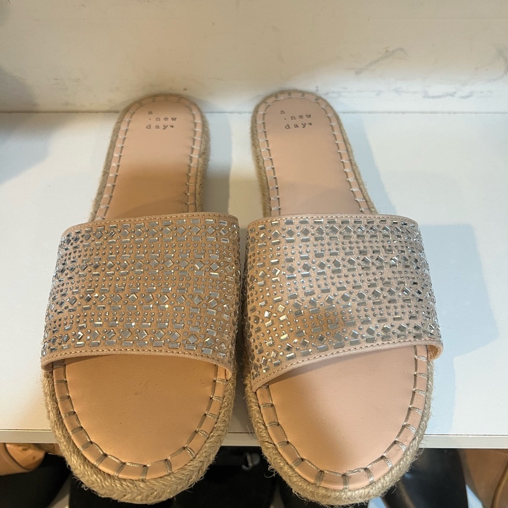 A New Day rhinestone sandal